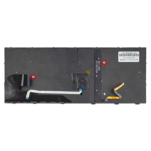 Клавиатура для ноутбука HP EliteBook 735 830 836 G5 G6, RU/UA, (Black, Silver frame, Backlit, Pointstick, Аналог)