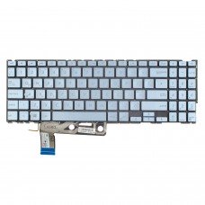 Клавиатура для Asus Zenbook UX533FAC UX533FD UX533FN UX533FTC, RU/UA, Blue (4pin Backlit, Original)