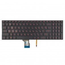 Клавіатура для Asus ROG GL502VM GL502VS GL502VT GL502VY GL702VS, RU/UA, (Black/Red, 4pin Backlit, Original)