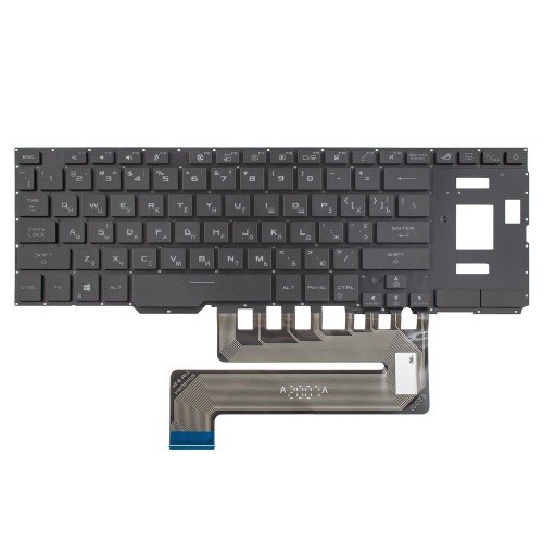 Клавіатура для ноутбука Asus ROG Zephyrus Duo GX550L GA551QS GX551Q, RU/UA, (Black, 20pin RGB Backlit, Original)