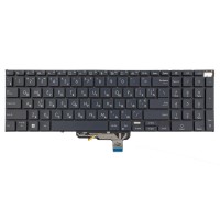 Клавиатура для Asus Zenbook Pro 17 UM6702RA UM6702RC, RU/UA, (Black, 4pin Backlit, Original)