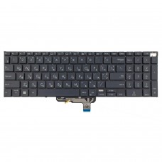 Клавиатура для Asus Zenbook Pro 17 UM6702RA UM6702RC, RU/UA, (Black, 4pin Backlit, Original)