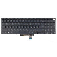 Клавиатура для Asus Zenbook Pro 17 UM6702RA UM6702RC, RU/UA, (Black, 4pin Backlit, Original)