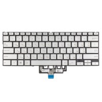 Клавіатура для Asus ZenBook UX434FA UX434FL UX434DA, RU/UA, (Silver, 4pin Backlit, Original)
