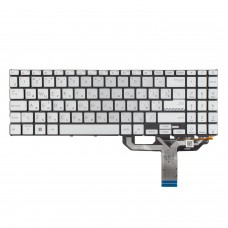 Клавиатура для Asus M1502 X1502 M1503 X1503 X1505 M1603 X1603 X1605, UA, (Silver, 4pin Backlit, Original)