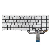 Клавиатура для Asus M1502 X1502 M1503 X1503 X1505 M1603 X1603 X1605, UA, (Silver, 4pin Backlit, Original)