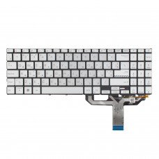 Клавіатура для Asus M1502 X1502 M1503 X1503 X1505 M1603 X1603 X1605, UA, (Silver, 4pin Backlit, Original)