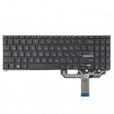 Клавиатура для Asus M1502 X1502 M1503 X1503 X1505 M1603 X1603 X1605, RU/UA, (Black, 4pin Backlit, Original)