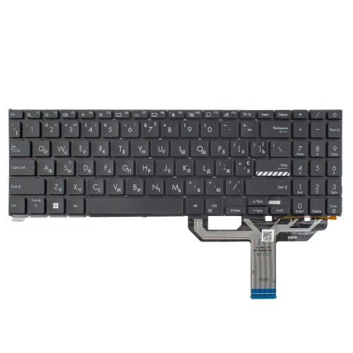 Клавиатура для ноутбука Asus M1502 X1502 M1503 X1503 X1505 M1603 X1603 X1605, RU/UA, (Black, 4pin Backlit, Original)