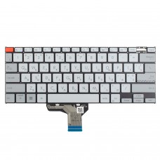 Клавиатура для Asus VivoBook Pro 14X N7401ZE, RU/UA, Grey, Backlit 4pin