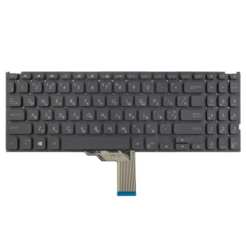 Клавиатура для ноутбука Asus A512 F512 K512 S512 X512 series, RU/UA, Black, Backlit