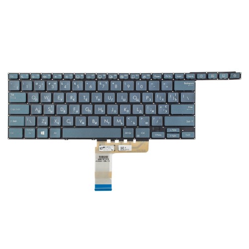 Клавиатура для ноутбука Asus ZenBook Pro Duo UX581GV UX581LV, RU/UA, Grey, Backlit 4pin, Original