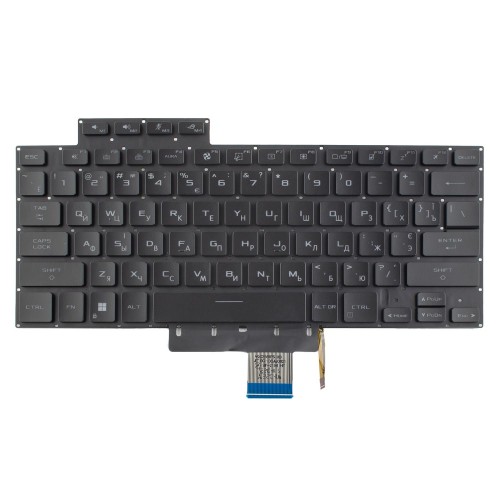 Клавиатура для ноутбука Asus ROG Flow X13 GV601V GV601R, RU/UA, Black (8pin RGB Backlit, Original)