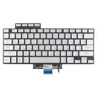 Клавиатура для Asus Zephyrus G15 GA503 M16 GU603 series, RU/UA, Silver (8pin Backlit, Original)