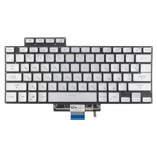 Клавиатура для Asus Zephyrus G15 GA503 M16 GU603 series, RU/UA, Silver (8pin Backlit, Original)
