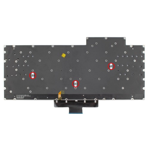 Клавиатура для ноутбука Asus Zephyrus G15 GA503 M16 GU603 series, RU/UA, Silver (8pin Backlit, Original)