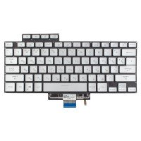 Клавиатура для Asus Zephyrus G15 GA503 M16 GU603 series, RU/UA, Silver (8pin Backlit, Original)