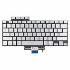 Клавиатура для Asus Zephyrus G15 GA503 M16 GU603 series, RU/UA, Silver (8pin Backlit, Original)