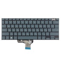 Клавіатура для Asus VivoBook Pro 14X N7401ZE, RU/UA, Grey green, Backlit 4pin