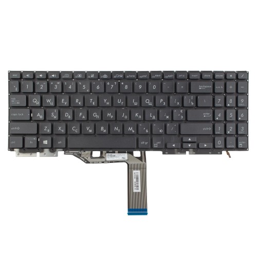 Клавіатура для ноутбука Asus ZenBook Flip UX562FA UX562FAC UX562FD UX562FDX UX562IA, RU/UA, Black, Backlit 4pin
