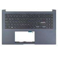 Верхняя крышка для Asus M6500QH M6500QC, RU/UA (топкейс+клавиатура, 4pin Backlit, 90NB0YN1-R30UA0, Original)