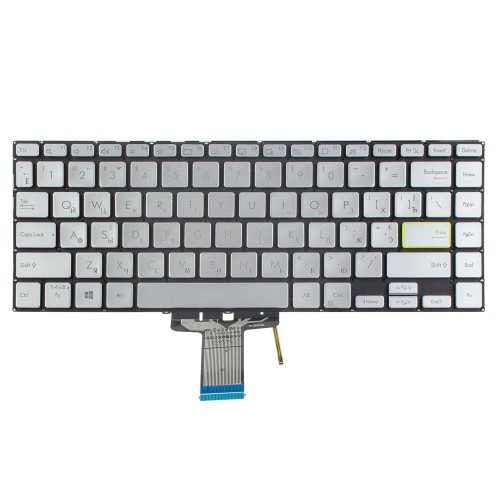 Клавіатура для ноутбука Asus Pro Art Studio Book Pro 15 W500GV W500G5T, RU/UA, (Grey, 4pin Backlit, Original)
