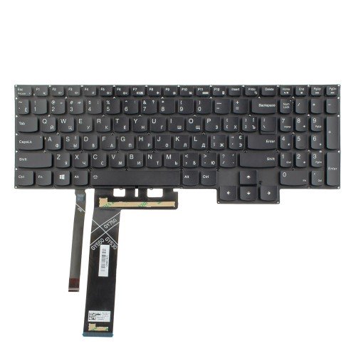 Клавіатура для ноутбука Lenovo 5-15ARH05 5-15IMH05H 5-17IMH05 3-15IMH05 3-15ARH05 3-15ACH05 3-15ACH6 3-15IHU6, RU/UA (Black, RGB-backlit, Original)