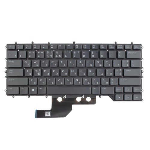 Клавіатура для ноутбука Dell Alienware M15 R2 R3 R4, UA, (Black, 20pin Backlit)