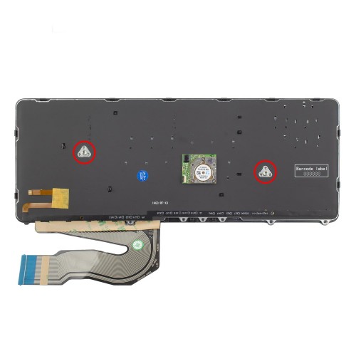 Клавиатура для ноутбука HP EliteBook 740 745 750 755 840 850 G1 G2, RU/UA, (Black/Gray, Backlit, Pointstick, Аналог)