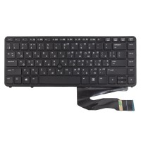 Клавіатура для HP EliteBook 740 745 750 755 840 850 G1 G2, RU/UA, (Black, Backlit, Pointstick, Аналог)