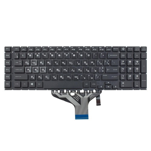 Клавиатура для ноутбука HP Omen 17-CB 17T-CB series, RU/UA, Black, 20pin RGB Backlit, Original