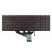 Клавиатура для ноутбука HP Omen 15-DH 15-DC 15T-DC TPN-Q211, RU/UA, (Black/Red, Backlit, Original)