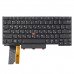 Клавіатура для ноутбука Lenovo ThinkPad E14, RU/UA, (Black, Backlit, TrackPoint, Original)