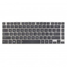 Клавіатура для Toshiba Satellite L800 M800 L805 M805 L830 L840 L845 M840 M845, RU/UA (Black/Grey, Original)