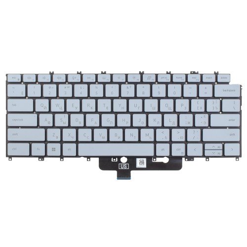 Клавіатура для ноутбука Dell XPS 13 9315, RU/UA, (Blue, 6pin Backlit, 01RTVF, SN2122B, LK133Q71A00, Original)