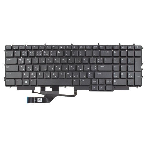 Клавіатура для ноутбука Dell G7 7700 P46E, RU/UA, (Black, 20pin Backlight)