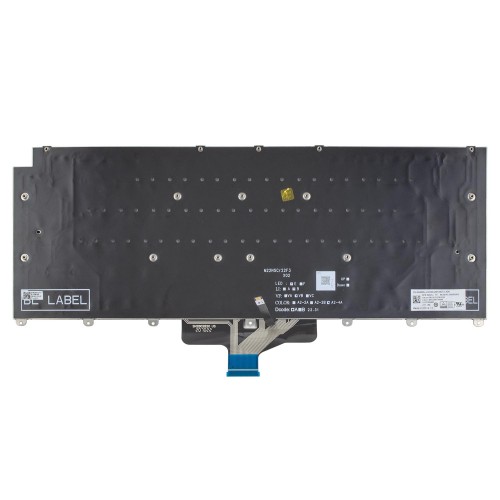 Клавіатура для ноутбука Dell Latitude 9440 9450 2-in-1, UA, (Black, 6pin Backlit)
