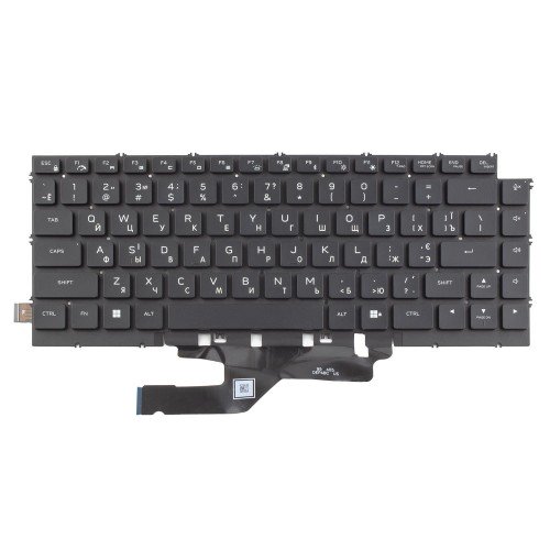 Клавіатура для ноутбука Dell Alienware X14 R1 R2, RU/UA, (Black, 20pin Backlit)