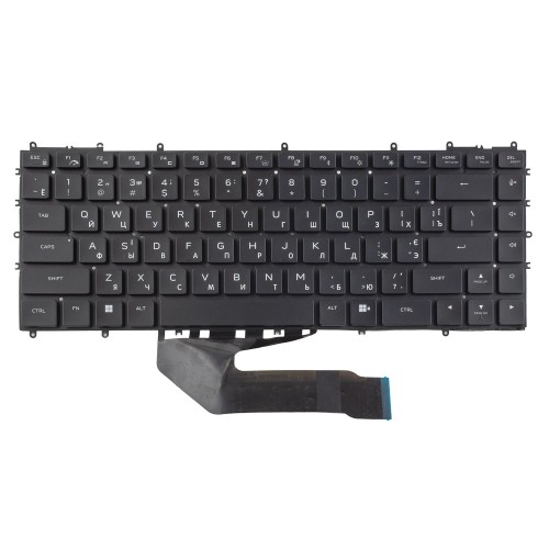 Клавиатура для ноутбука Dell Alienware X15 X17 R1 R2, UA, (Black, 20pin Backlit)