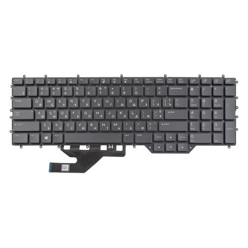 Клавіатура для ноутбука Dell Alienware M17 R2 R3 P41E Area 51m R2, RU/UA, (Black, 20pin RGB Backlit)