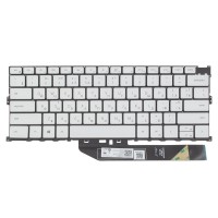 Клавіатура для Dell XPS 13 9300 9301 9310 P117G, RU/UA, (White, 6pin Backlit)