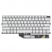 Клавиатура для ноутбука Dell XPS 13 9300 9301 9310 P117G, RU/UA, (White, 6pin Backlit)