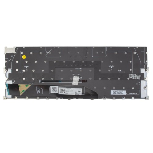 Клавиатура для ноутбука Dell XPS 13 9300 9301 9310 P117G, RU/UA, (White, 6pin Backlit)
