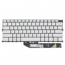 Клавиатура для Dell XPS 13 9300 9301 9310 P117G, RU/UA, (White, 6pin Backlit) Клавиатура для Dell XPS 13 9300 9301 9310 P117G, RU/UA, (White, 6pin Backlit)