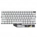 Клавиатура для ноутбука Dell XPS 13 9300 9301 9310 P117G, RU/UA, (White, 6pin Backlit)