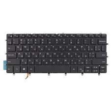 Клавіатура для Dell XPS 13 9305 9370 9380 7390, RU/UA, (Black, Backlit, Original)
