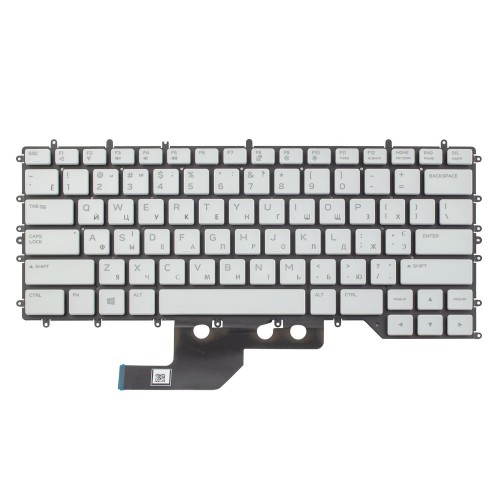 Клавиатура для ноутбука Dell Alienware M15 R2 R3 R4, UA, (White, 20pin RGB Backlit)
