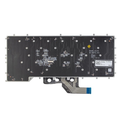 Клавиатура для ноутбука Dell Alienware M15 R2 R3 R4, UA, (White, 20pin RGB Backlit)