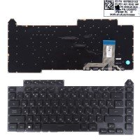 Клавиатура для Asus ROG Strix G15 G513QM G513QR series, RU, Black, 20pin RGB Backlit