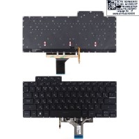 Клавиатура для Asus ROG Flow X13 GV301R GV301Q series, RU, Black, 4pin Backlit